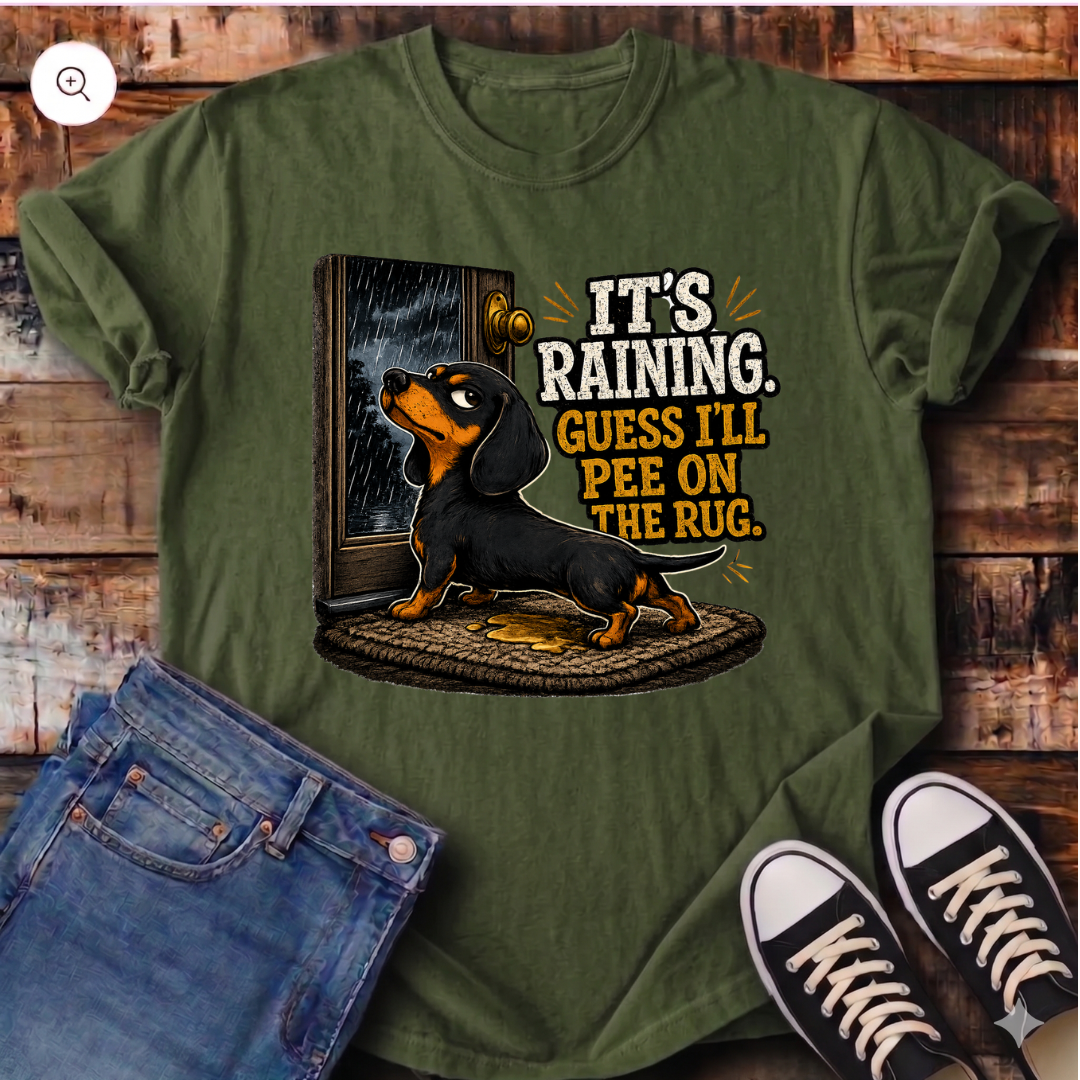It's Raining Guess I'll Pee on the Rug T-Shirt