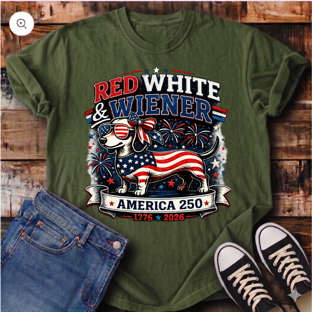 Red, White, & Wiener T-Shirt
