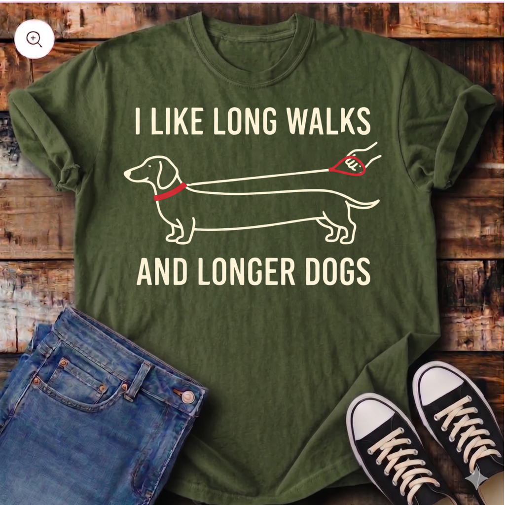 I like Long Walks and Longer Dogs T-Shirt