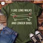 I like Long Walks and Longer Dogs T-Shirt