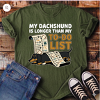 My Dachshund Is Longer Than My To-Do List T-Shirt