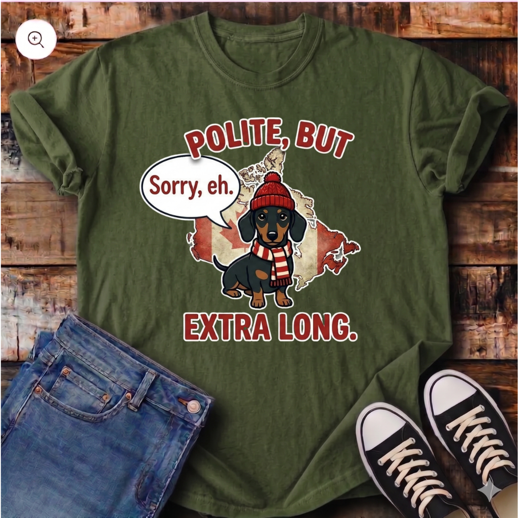 Canadian Polite Dachshund T-Shirt