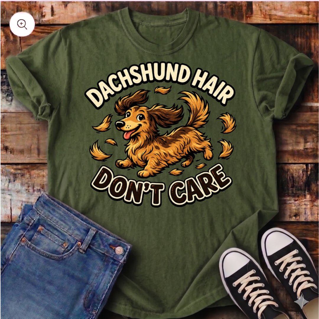 Dachshund Hair Don't Care T-Shirt