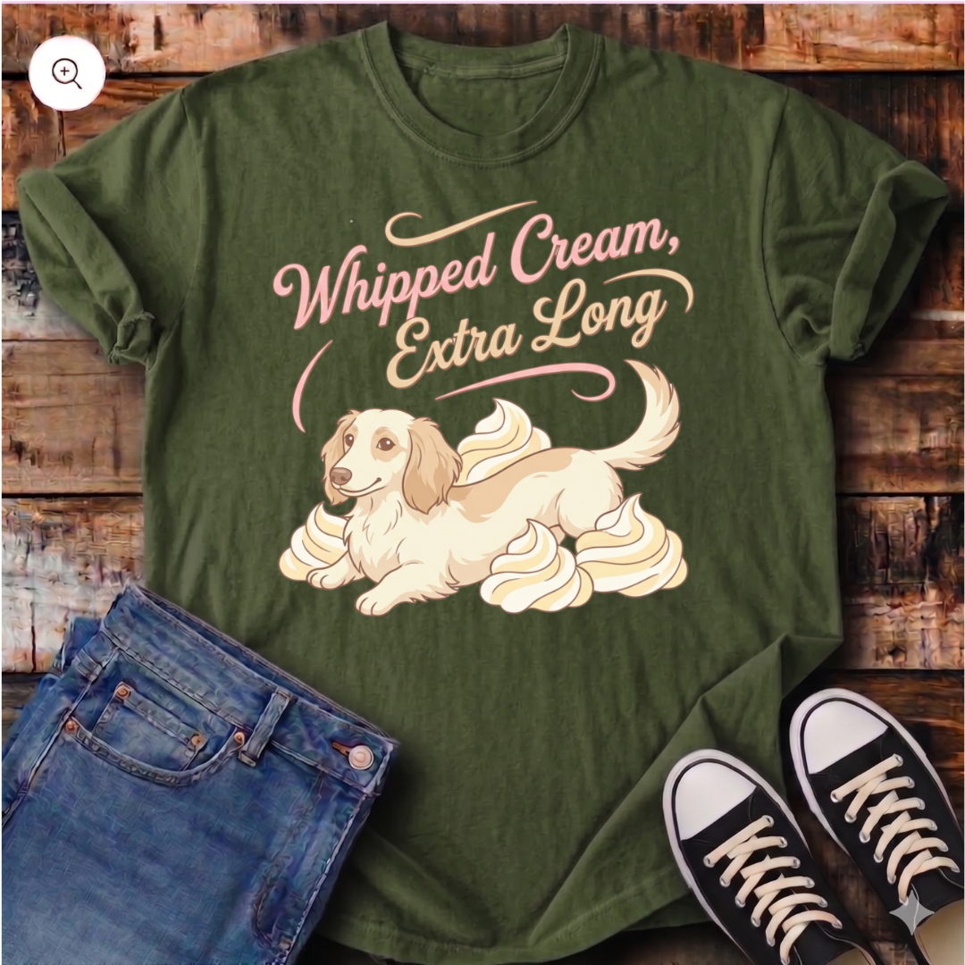 Whipped Cream Extra Long T-Shirt