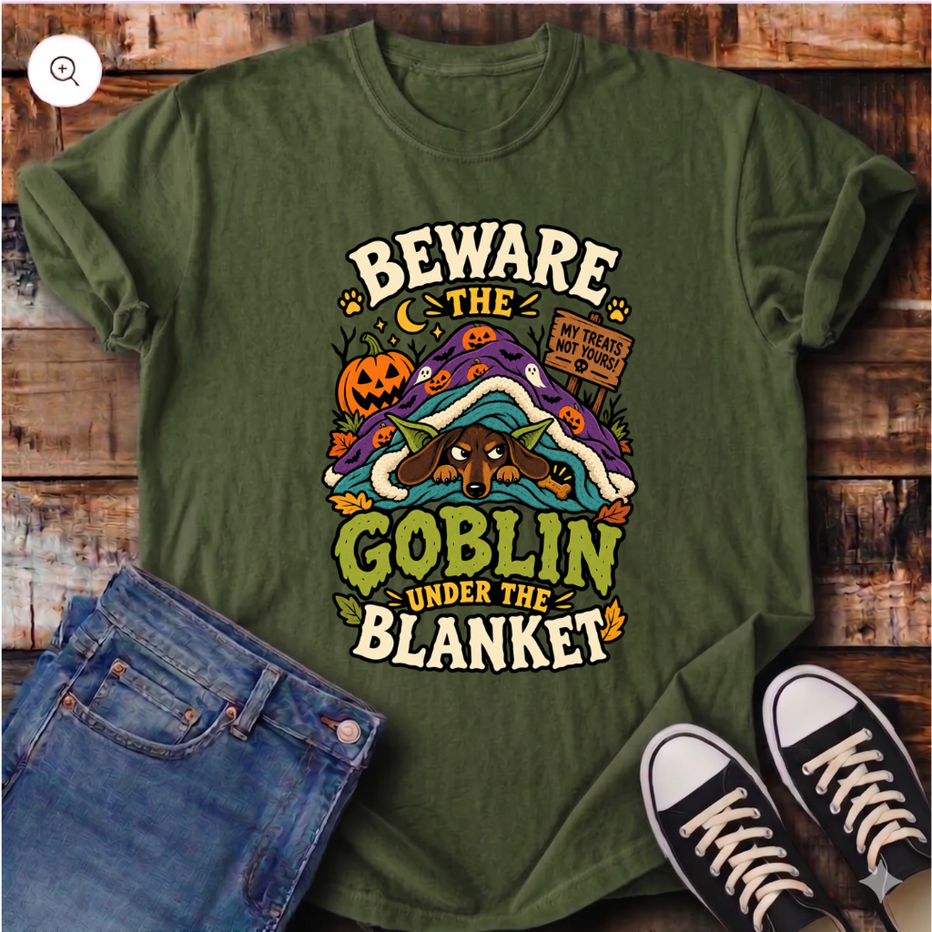 Beware the Goblin Under the Blanket T-Shirt