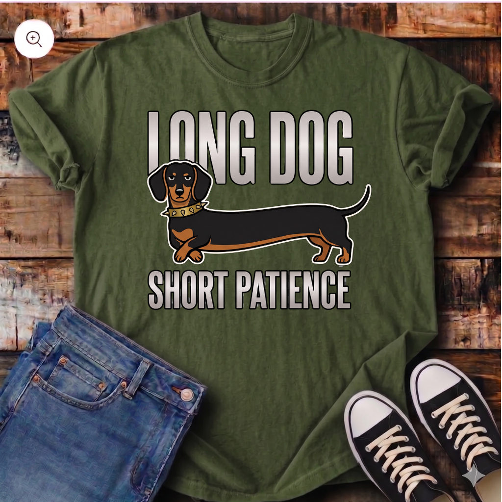 Long Dog Short Patience T-Shirt