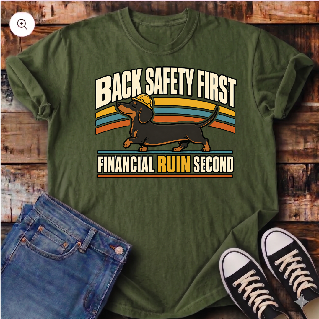 Back Safety First T-Shirt