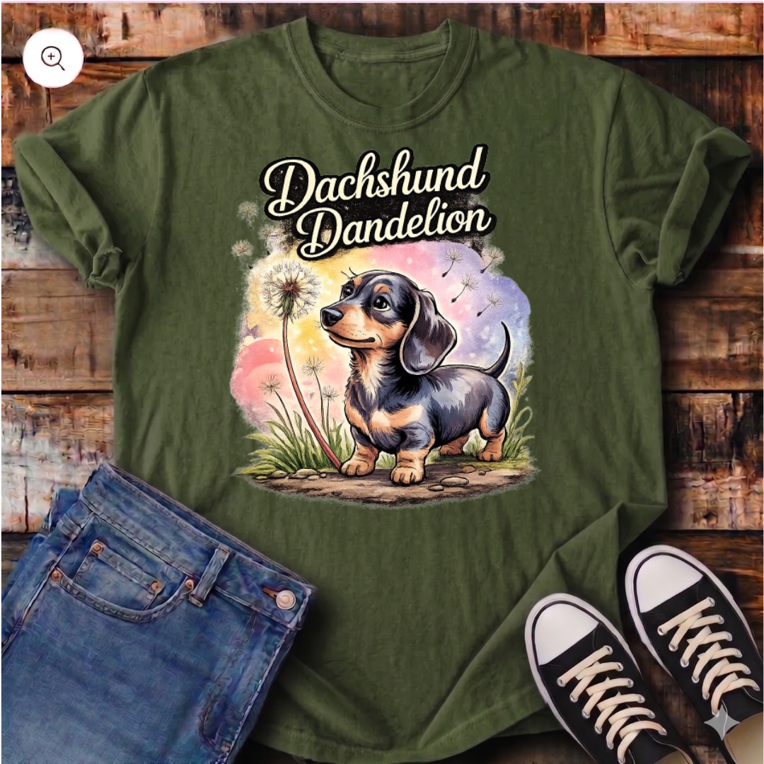 Dandelion Dachshund T-Shirt