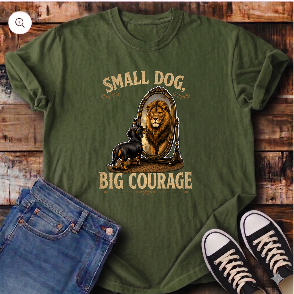Small Dog, Big Courage T-Shirt