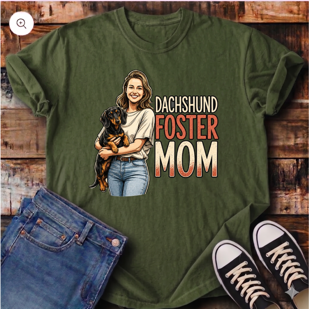 Dachshund Foster Mom T-Shirt