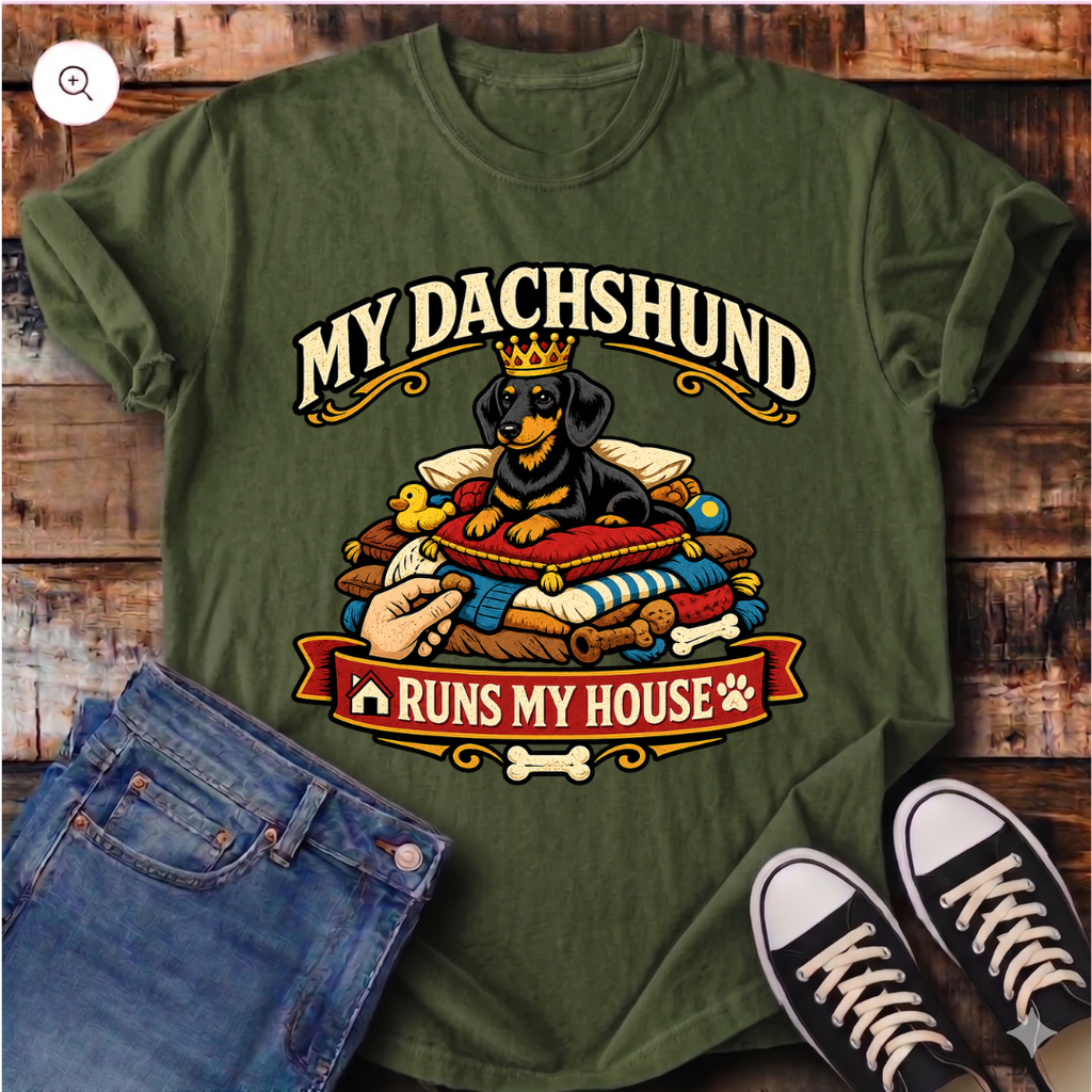 My Dachshund Runs My House T-Shirt