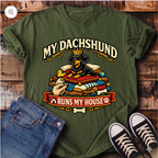 My Dachshund Runs My House T-Shirt