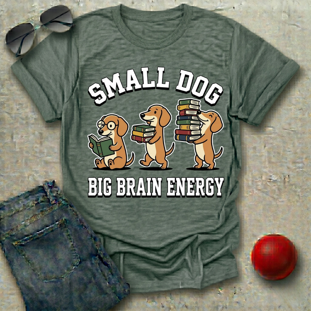 Small Dog Big Brain Energy T-Shirt