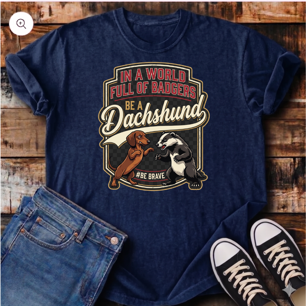 In a World Full of Badgers Be a Dachshund T-Shirt