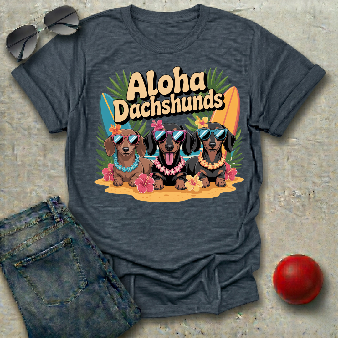 Aloha Dachshunds T-Shirt