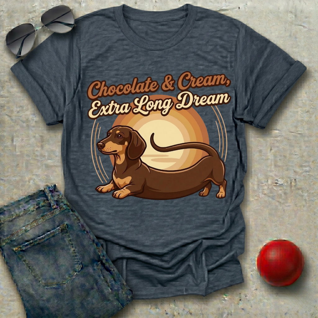 Chocolate & Cream, Extra Long Dream T-Shirt
