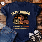 Fatherhood Powered by Coffee T-Shirt