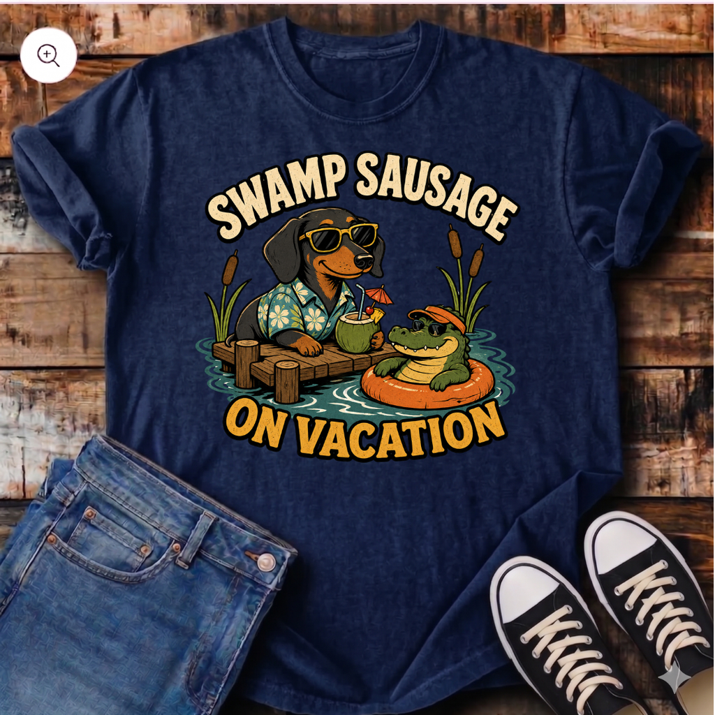 Swamp Sausage on Vacation T-Shirt