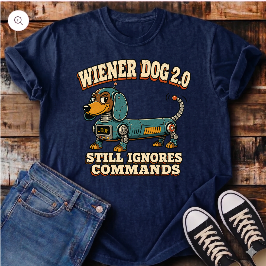 Wiener Dog 2.0, Still Ignores Commands T-Shirt