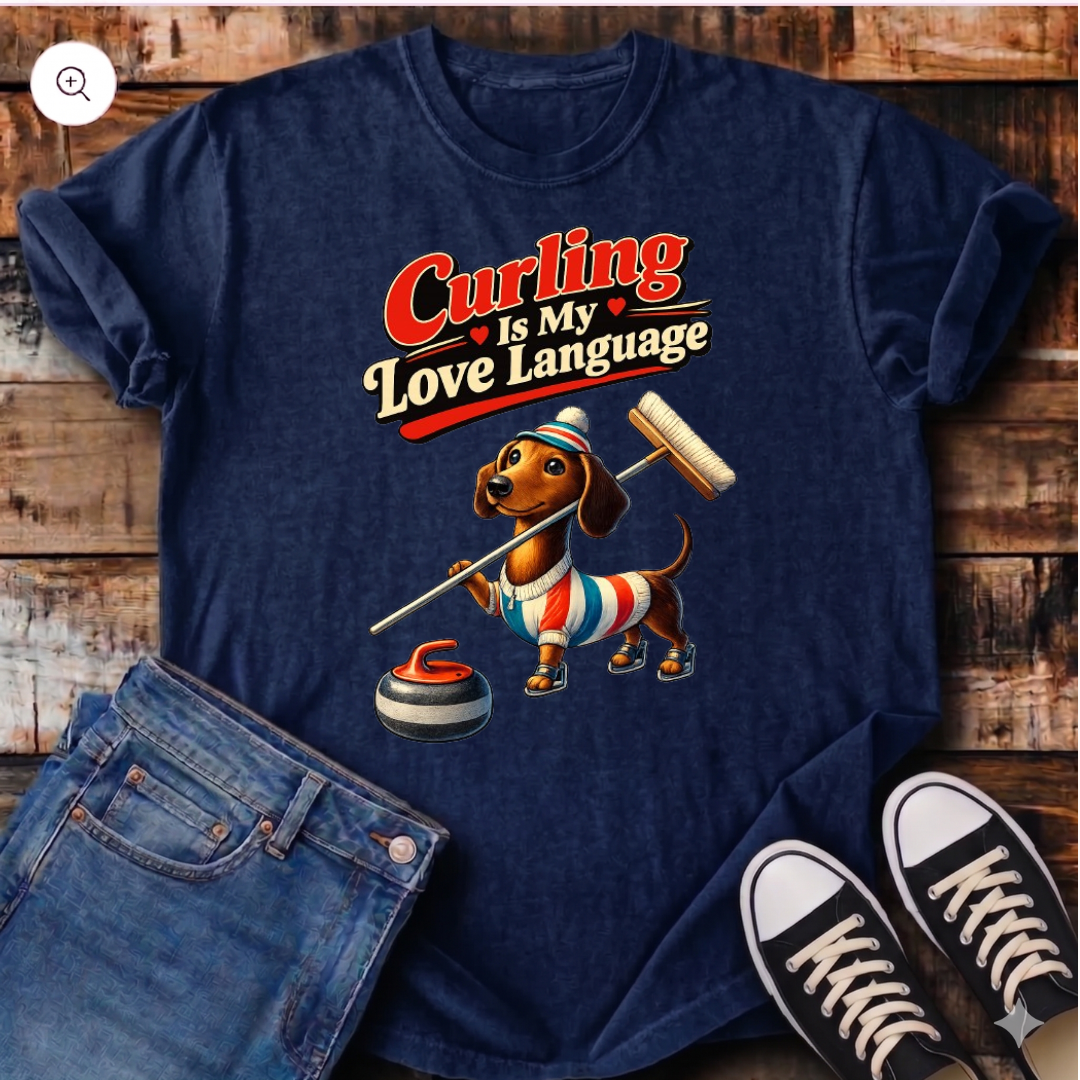 Curling Is My Love Language T-Shirt