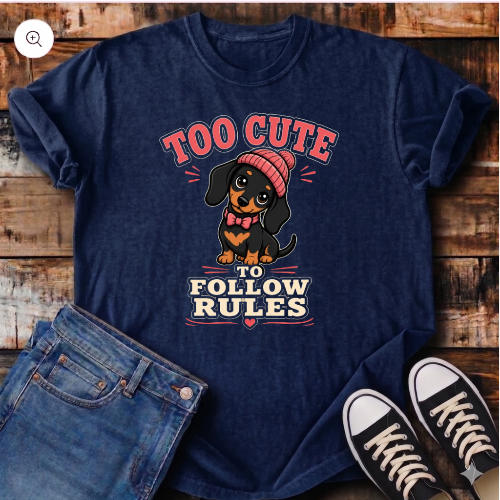 Too Cute To Follow Rules T-Shirt