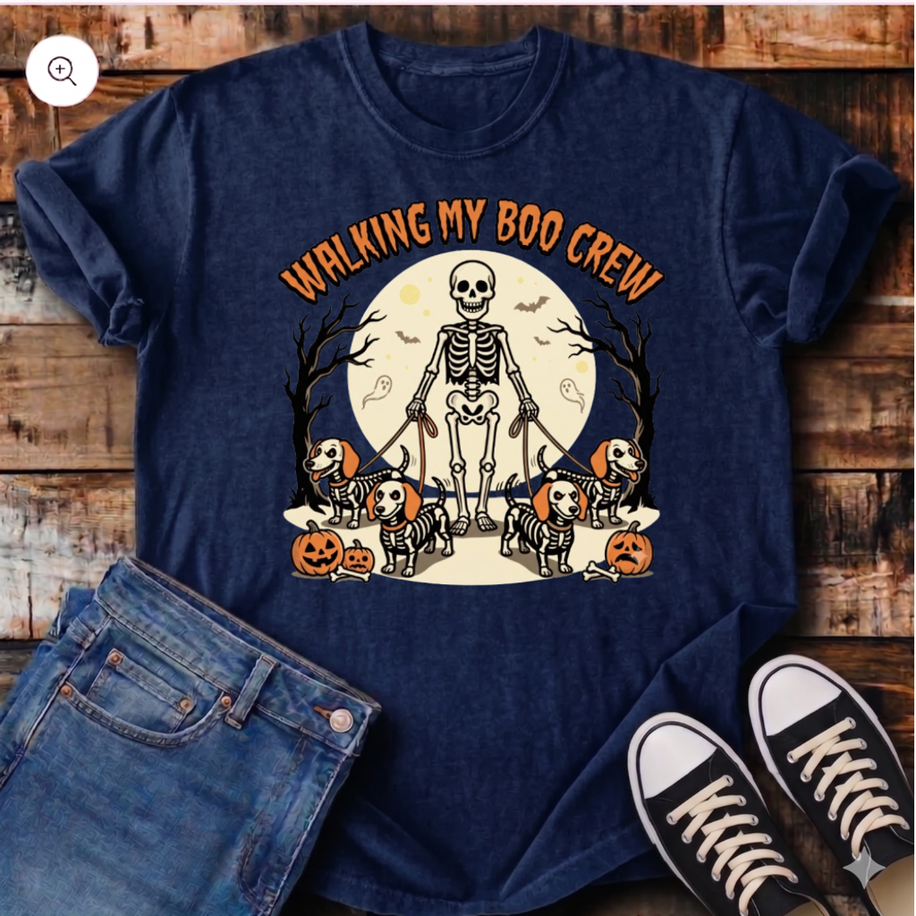 Walking My Boo Crew T-Shirt