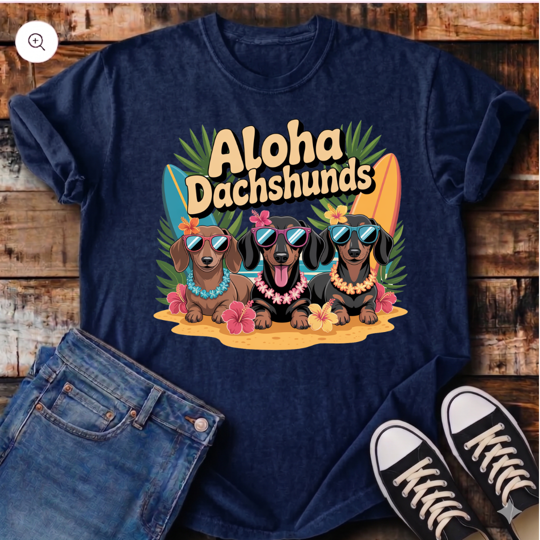 Aloha Dachshunds T-Shirt