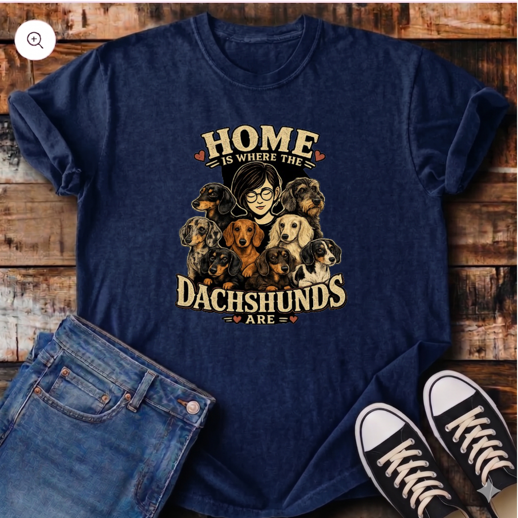 Home Is Where The Dachshunds Are T-Shirt
