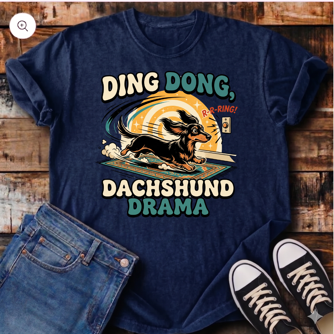 Ding Dong Dachshund Drama T-Shirt