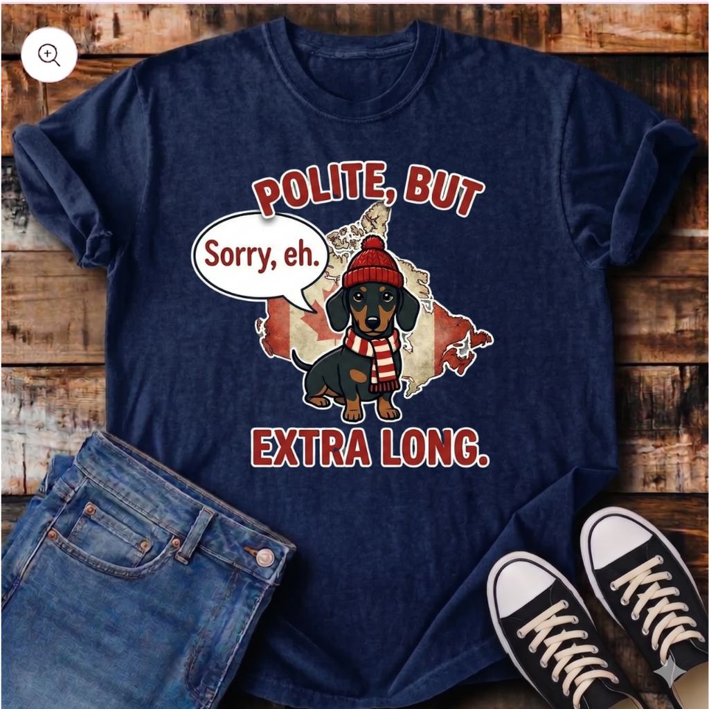 Canadian Polite Dachshund T-Shirt
