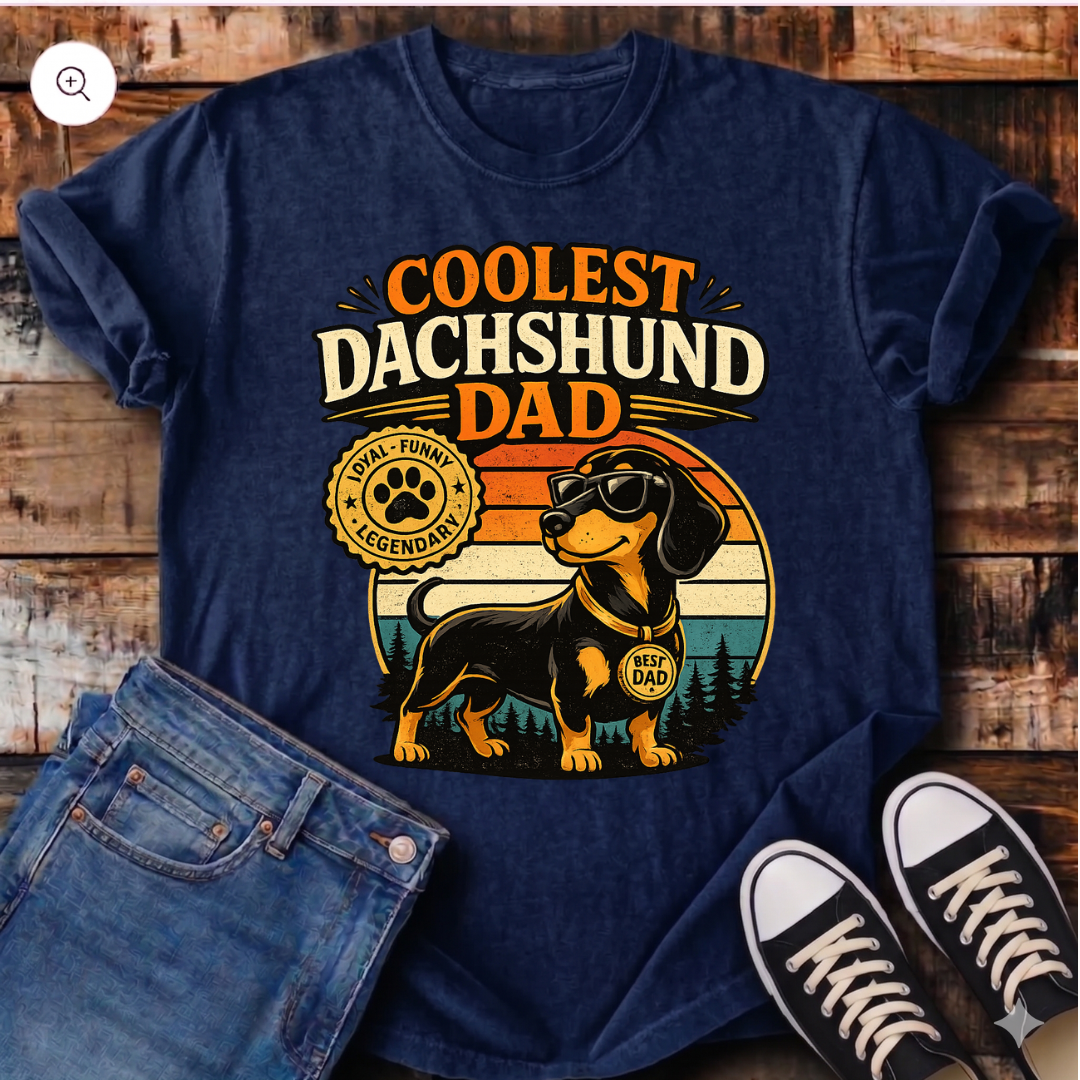 Coolest Dachshund Dad T-Shirt