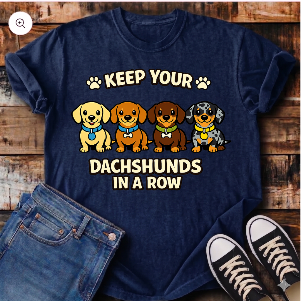 Keep Your Dachshunds in a Row T-Shirt