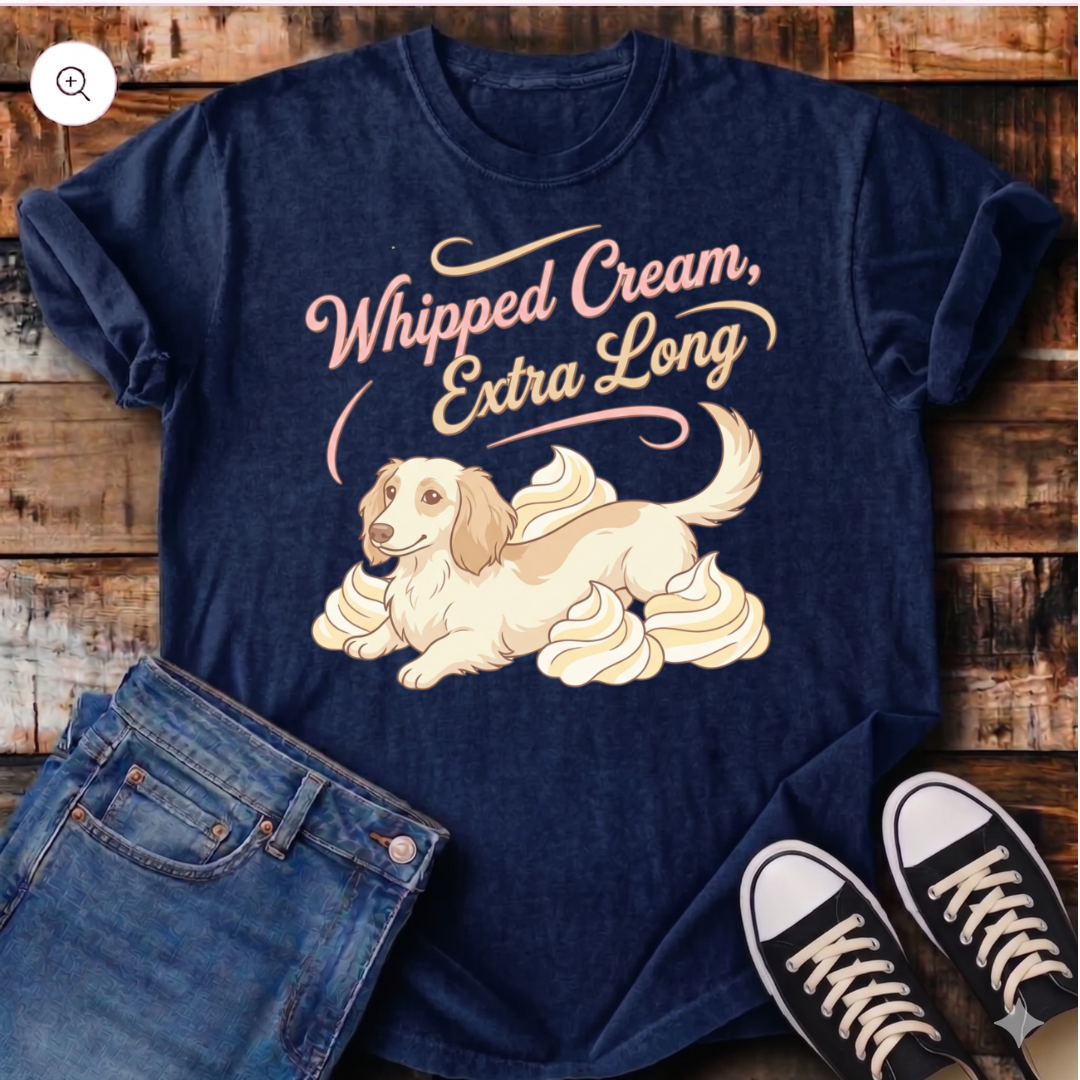 Whipped Cream Extra Long T-Shirt