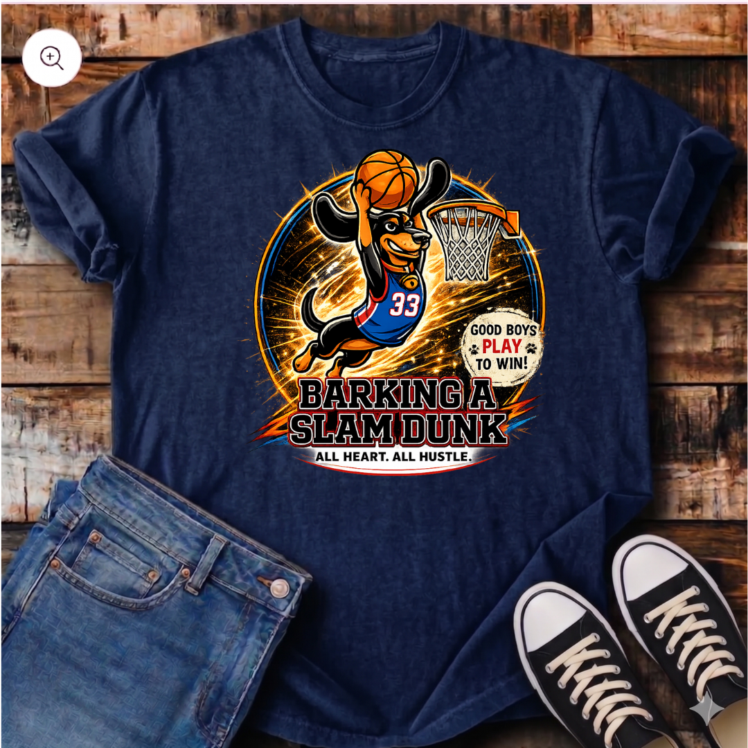 Barking a Slam Dunk T-Shirt