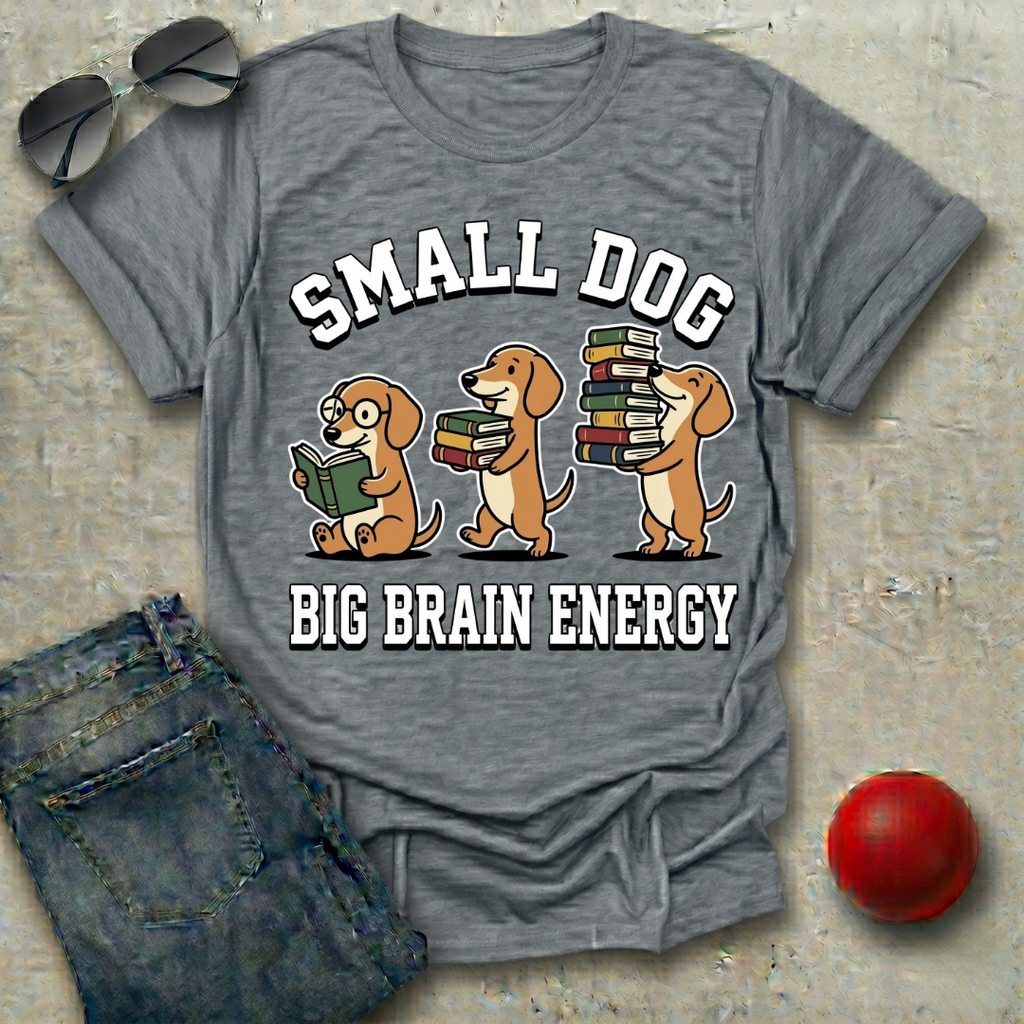Small Dog Big Brain Energy T-Shirt