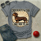 Chocolate and Tan, Long Dog Plan T-Shirt