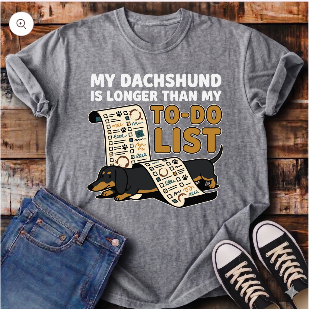 My Dachshund Is Longer Than My To-Do List T-Shirt