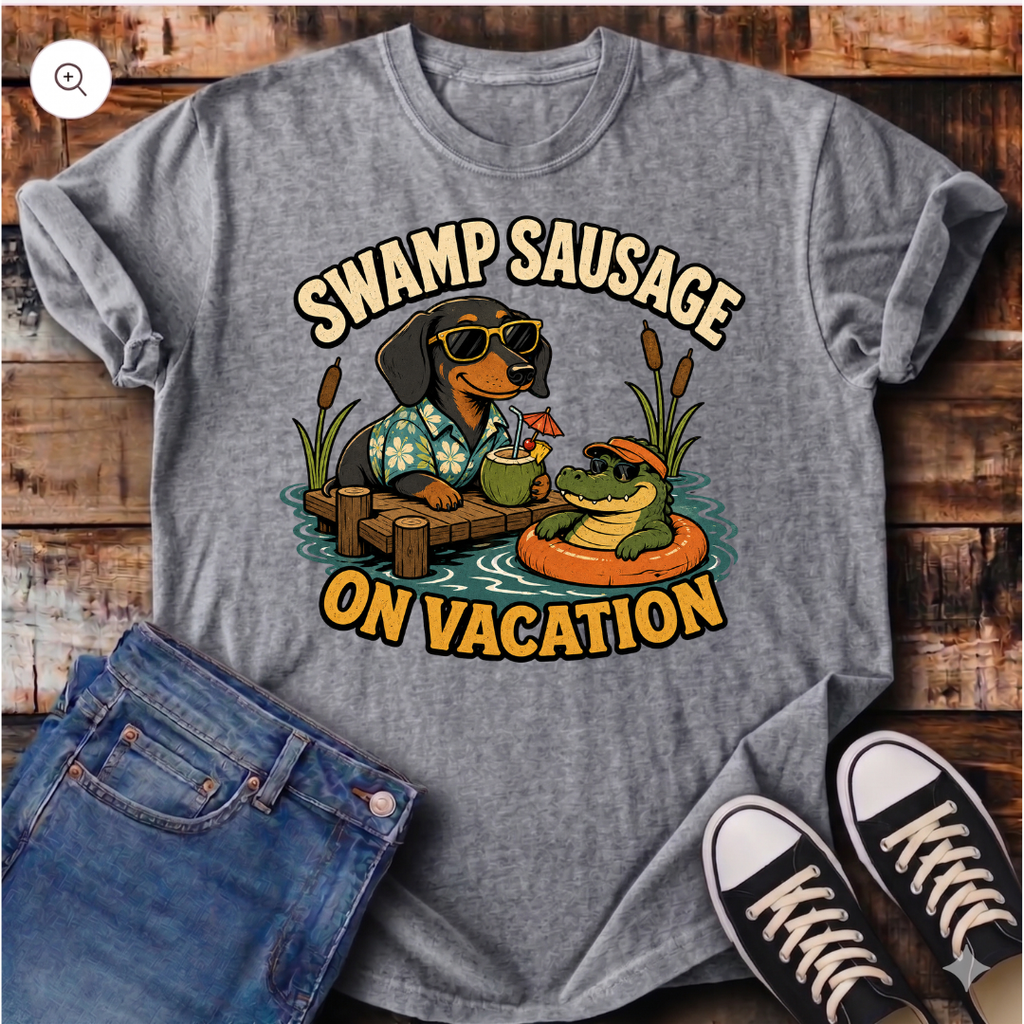 Swamp Sausage on Vacation T-Shirt