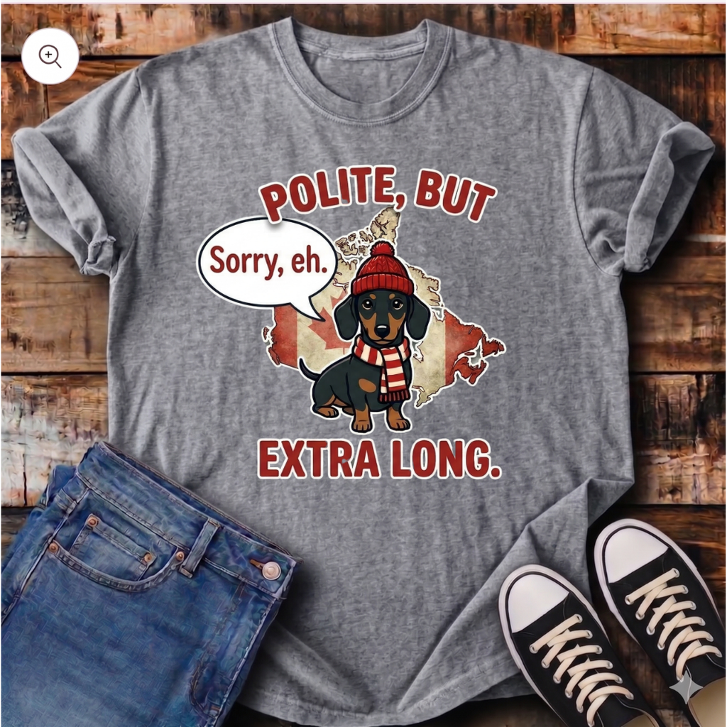 Canadian Polite Dachshund T-Shirt