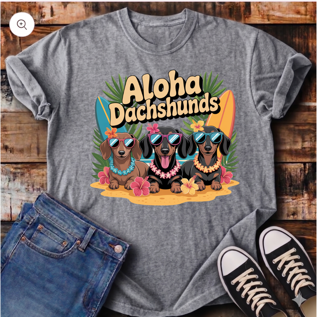 Aloha Dachshunds T-Shirt