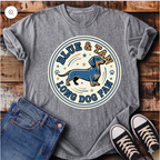 Blue and Tan Long Dog Fan T-Shirt