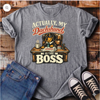 Actually My Dachshund is the Boss T-Shirt