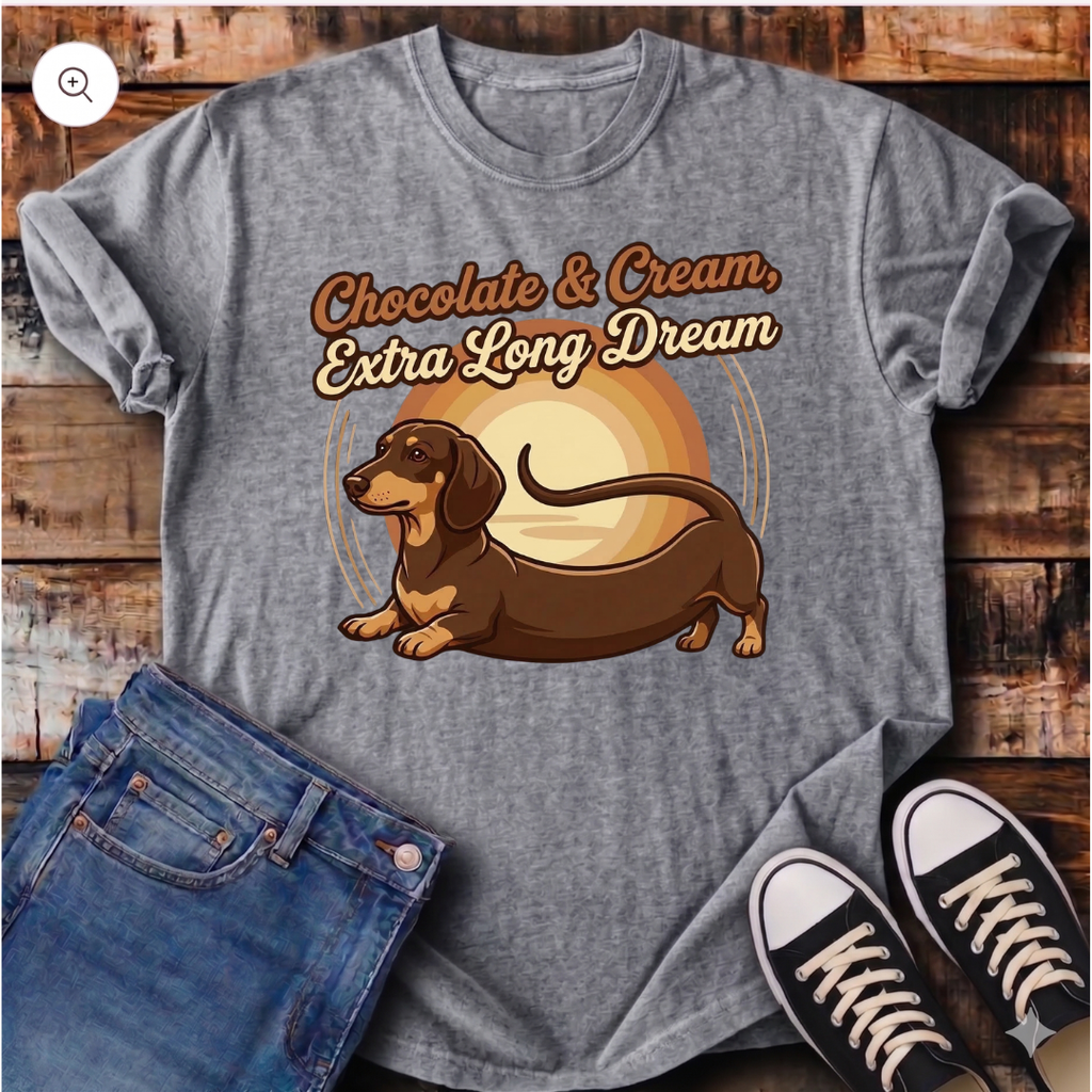 Chocolate & Cream, Extra Long Dream T-Shirt