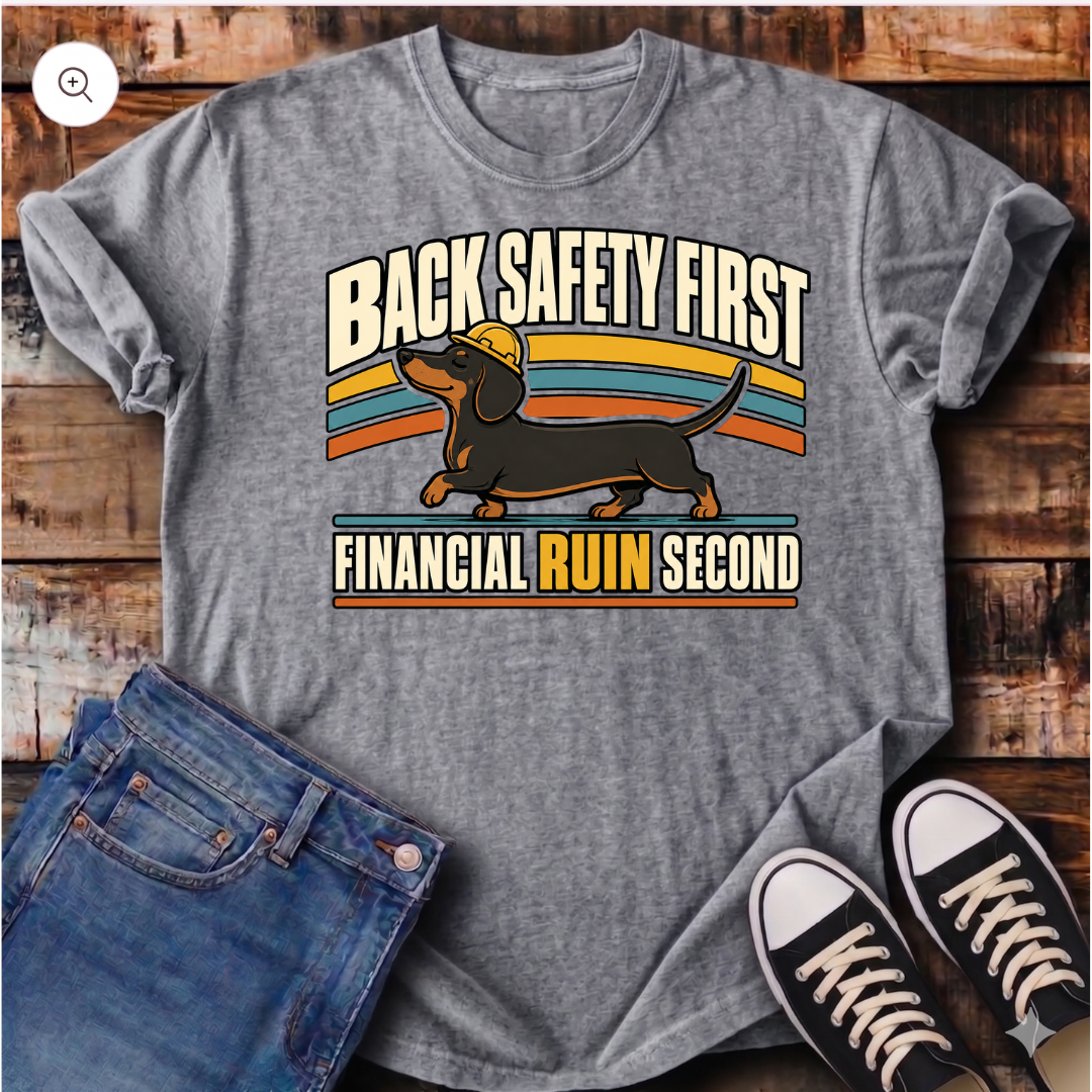 Back Safety First T-Shirt