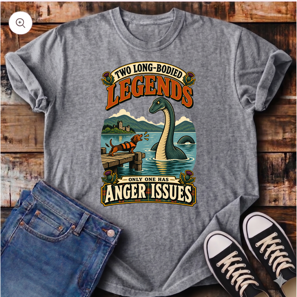 Loch Ness and Dachshund T-Shirt