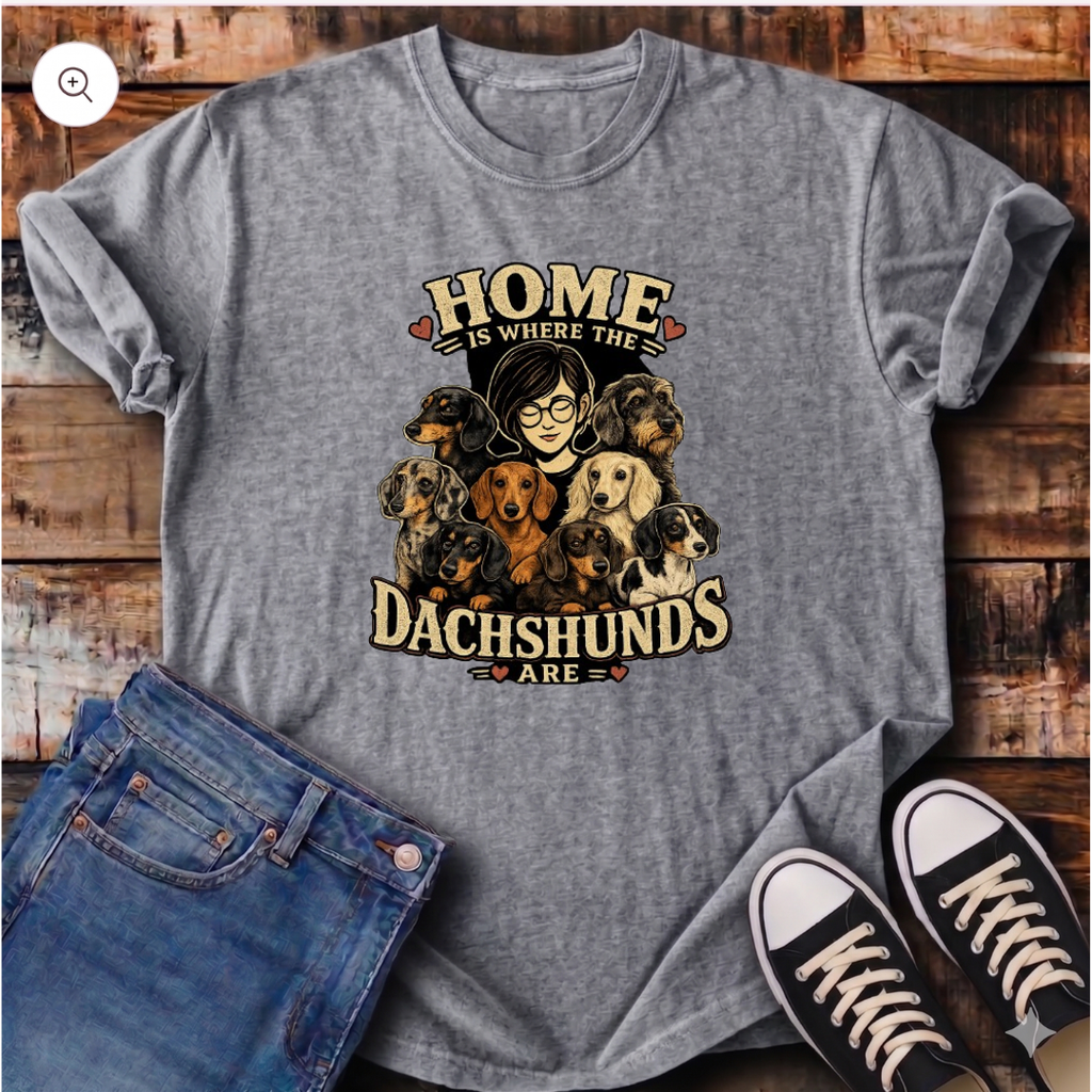 Home Is Where The Dachshunds Are T-Shirt