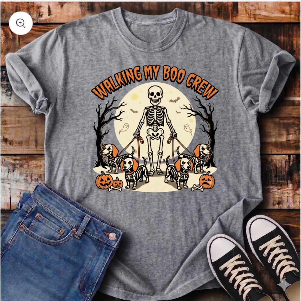 Walking My Boo Crew T-Shirt