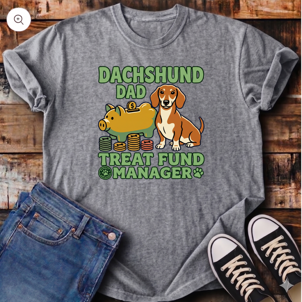 Dachshund Dad Treat Fund Manager T-Shirt