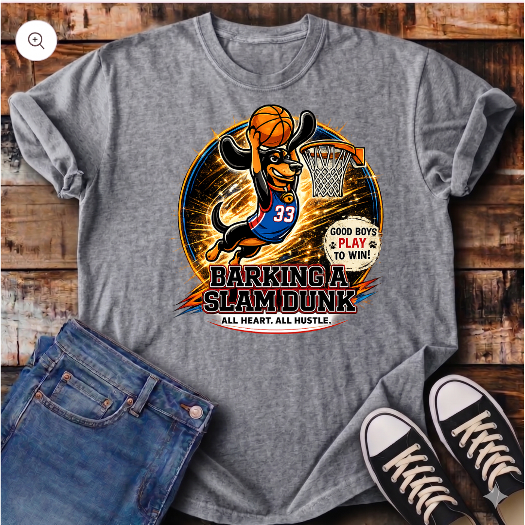 Barking a Slam Dunk T-Shirt