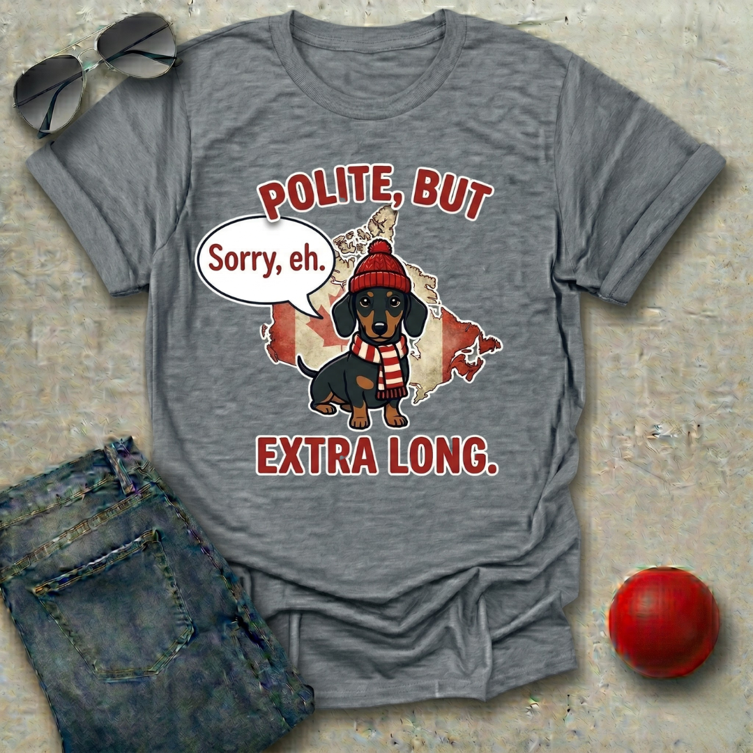 Canadian Polite Dachshund T-Shirt